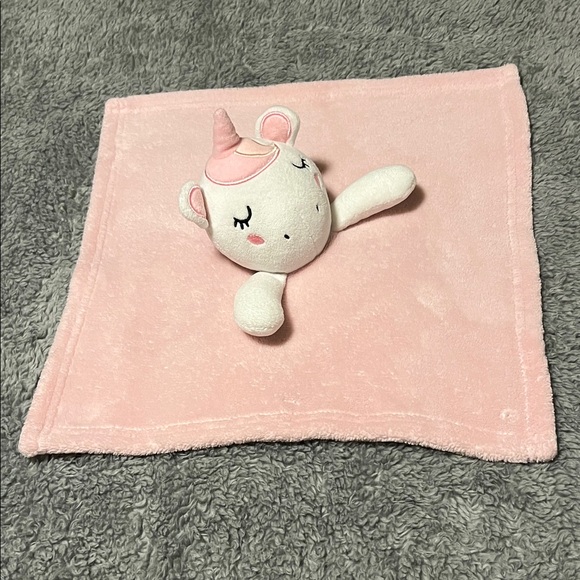 FOREVER BABY LLC Other - Forever Baby Charming Pink Unicorn Plush Security Blanket Lovey Stuffed Animal